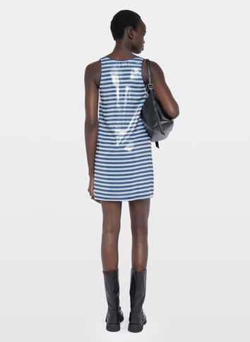 Robe courte droite à sequins ZADIG&VOLTAIRE Bleu